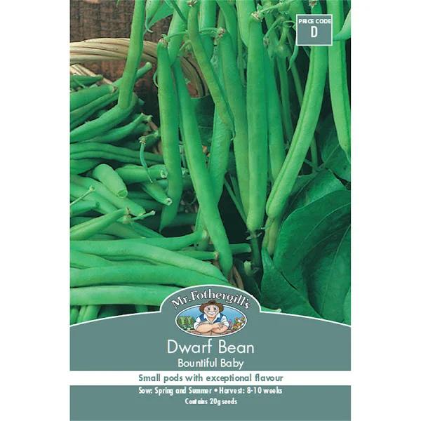 Mr Fothergill's Bountiful Baby Dwarf Bean Vegetable Seeds