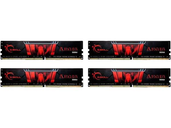 G.SKILL Aegis - DDR4-64 GB: 4 x 16 GB - DIMM 288-Pin - ungepuffert