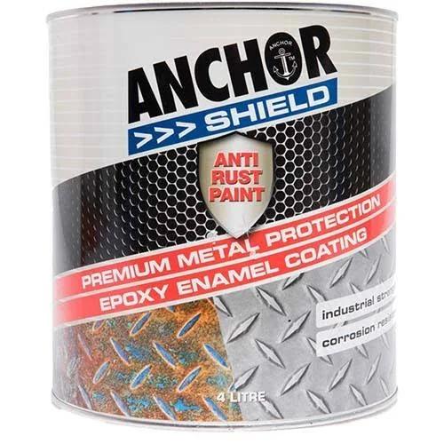 Anchor Shield Satin Black Paint 4L 49611-4