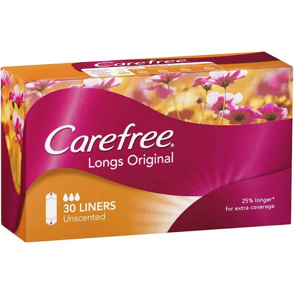 Carefree Longs Original Liners 30 Pack