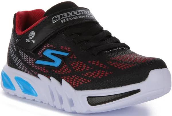 Skechers Flex-Glow Elite Vorlo Black/Red Synthetic Sneakers