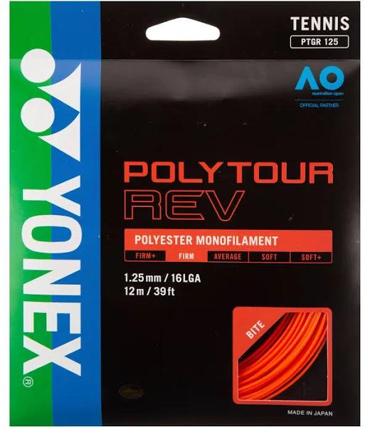 Yonex Poly Tour Rev 1.25 Orange 12M Set