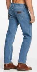 Wrangler Mens Slim Straight Jean Washed Stone Washed Stone / Regular / 34