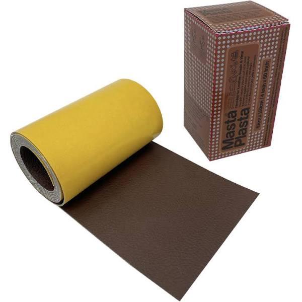 MastaPlasta Instant Leather Repair Tape Mid-Brown 150cm x 10cm (60 x 4 in). Self-adhesive Repair For Sofas, Chairs, Car Seats, Bags and More. Fast