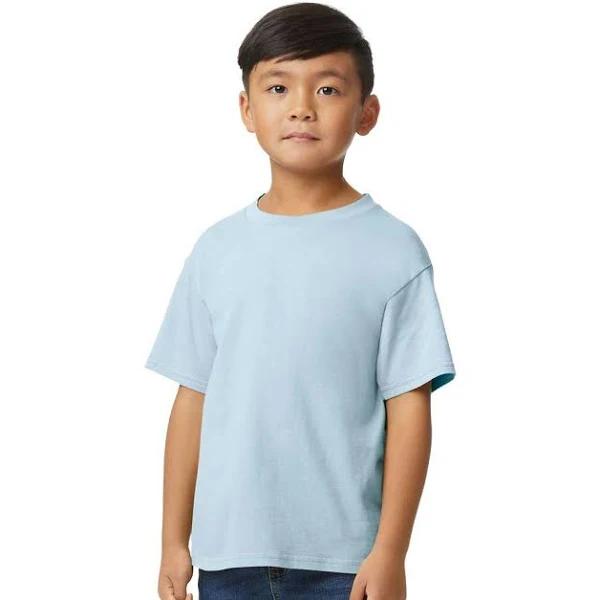 Gildan Childrens/Kids Midweight Soft Touch T-Shirt (Light Blue) (XL)