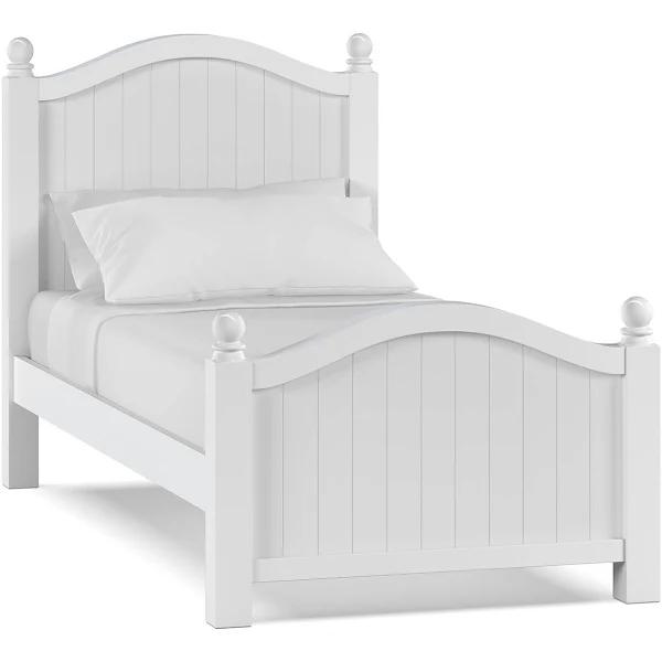 Emma Single Kids Bed Frame, White