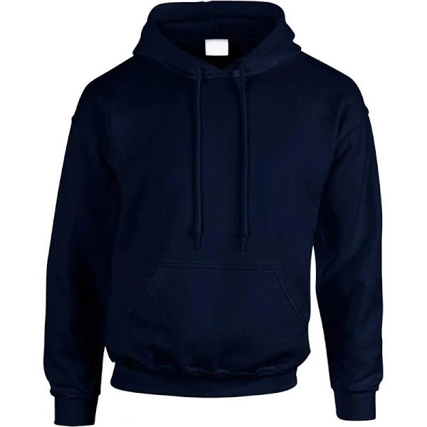 Hoodie Heavy Blend Blank Plain Basic Hooded Sweat Sweatshirt Sweater Men Navy Blue / 5XL