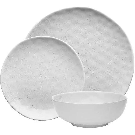 Ecology Speckle 12 Piece Dinner Set Milk