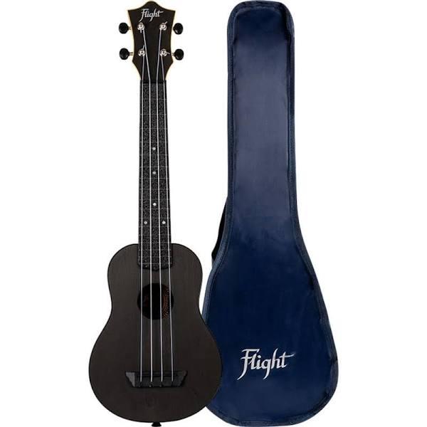 Flight Tusl35 Black Travel Concert Scale Soprano Uke