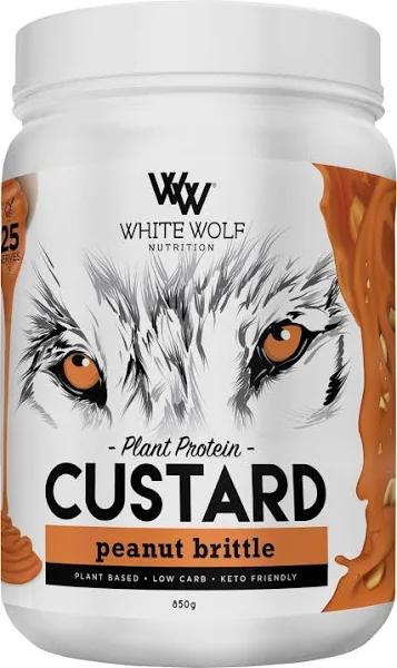 White Wolf Custard Plant Protein - Peanut Brittle - 850g