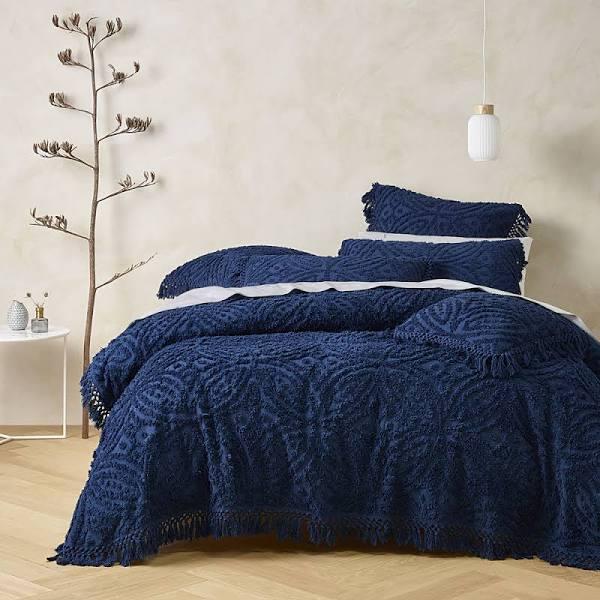 Bianca Savannah King Bed Quilt Cover Set Indigo