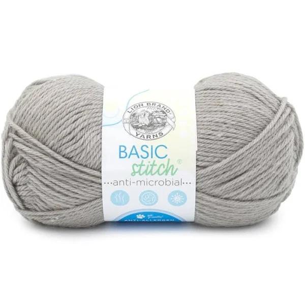 Lion Brand Basic Stitch Antimicrobial Yarn - Cement