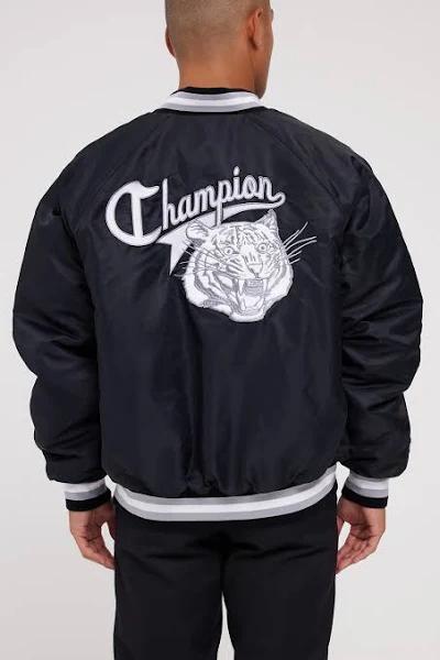 Champion Re:Bound Letterman Jacket - Black