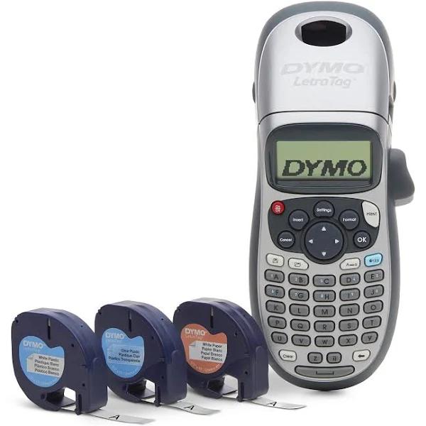 Dymo LetraTag Handheld Label Maker with 3 Label Tapes