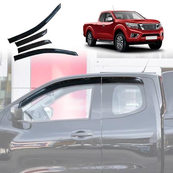 X-CAR 4-Piece Weathershields for Nissan Navara King Cab 2015-2022