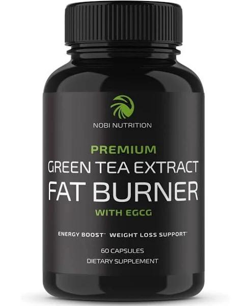 Nobi Nutrition Premium Green Tea Extract Fat Burner with EGCG 60 Capsules