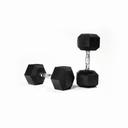 Rubber Hex Dumbbell | Sold in Pairs [1kg - 45kg]