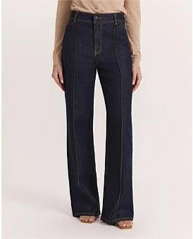 Saba Ava Full Length Jean in Blue/Black Wash, Size 24 in