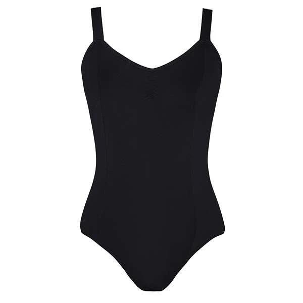 Wide Strap Annabelle Leotard AL11 - Womens Black / Adult XS