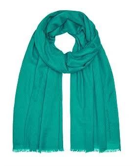 David Jones Mani Kaaga Moni 100% Cashmere 'Sydney' Tissue Shawl in Sea Grass