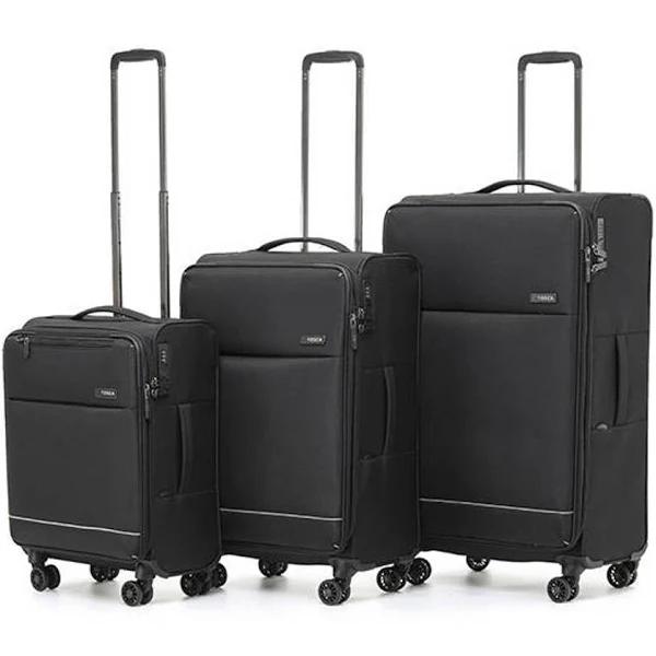 Tosca So Lite 4-Wheel Suitcase Set of 3 - Black (Carry-on, Medium and Large)