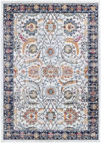 Traditional Style Rug | Providence Cream Blue Rug 160x230cm