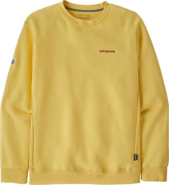 Patagonia Fitz Roy Icon Uprisal Crew Sweatshirt - Milled Yellow / L