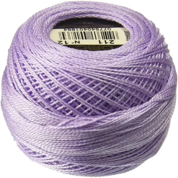 DMC Pearl Cotton Ball Size 12 141yd Light Lavender