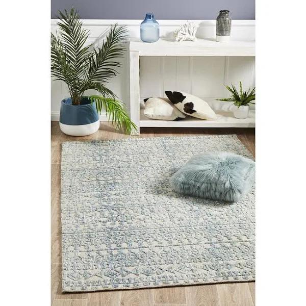 Levi Scarlett Blue Green Rug 225 x 155cm