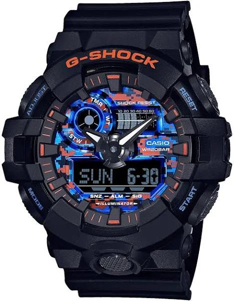 Casio G-Shock Black Resin Watch GA700CT-1A