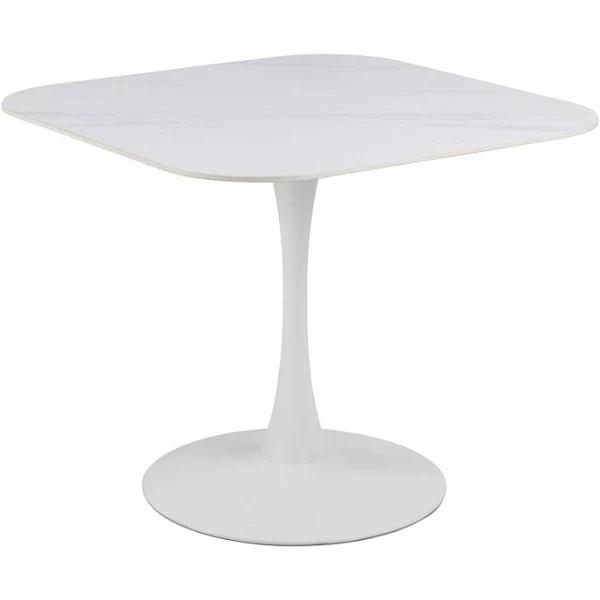 Marta Square Dining Table 90cm - White