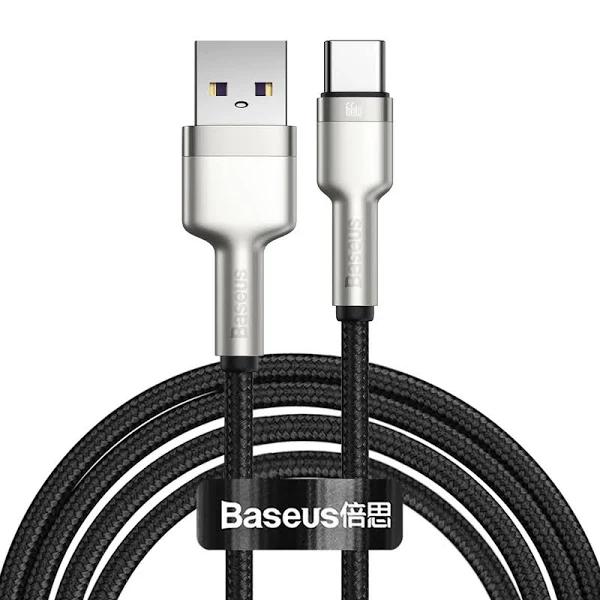 Baseus USB to Type-C Charging Cable Charger Data Cord Metal Cafule Series For Samsung Huawei