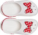 Crocs Toddler Disney Minnie Mouse Classic Clog; White / Red, C9