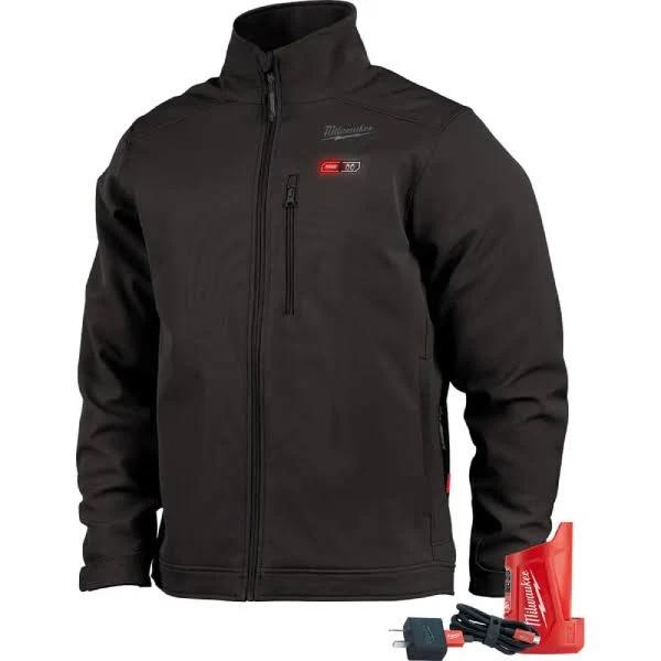 Milwaukee M12HJBLACKX0XL - 12V Cordless Heated TOUGHSHELL Jacket Black Skin - XL