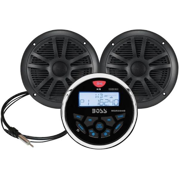 Boss Audio MCKGB350B.6 Combo Marine Speakers, Black