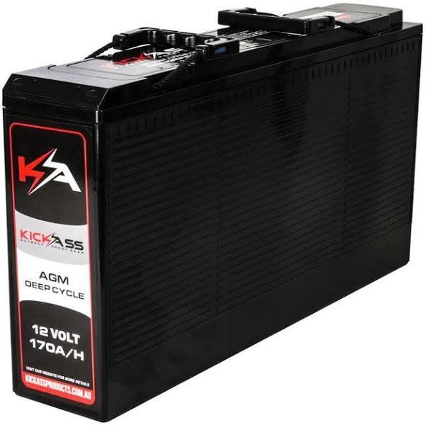 KickAss Slim 12V 170Ah Deep Cycle AGM Dual Battery