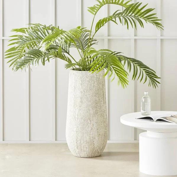 Adairs Odyssey Rustic Tall White Pot