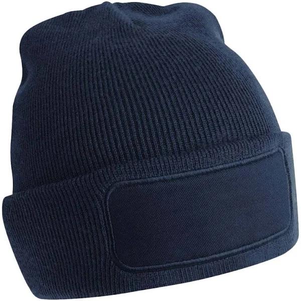 Beechfield Original Patch Recycled Beanie French Navy One Size