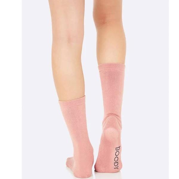 Boody Women's Chunky Bed Socks - 2.0 Dusty Pink