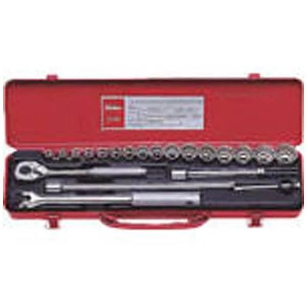 Koken Socket Set 3/8Dr-6Pt&12Pt 6-22mm (21pcs) Ko3206M