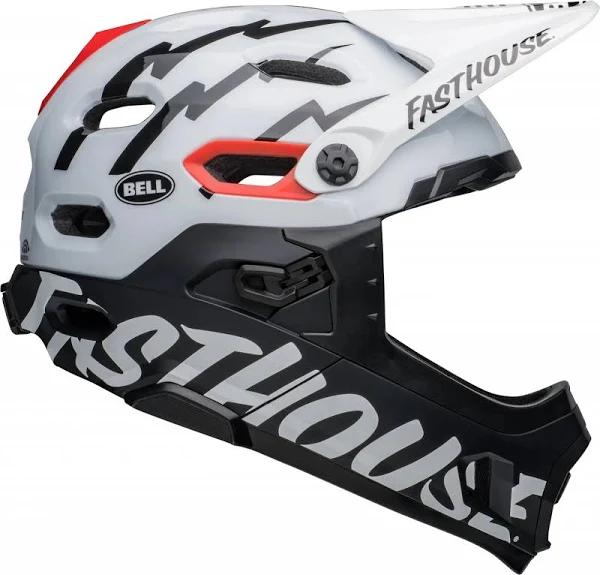 Bell Super DH Spherical Helmet White Black Red - M