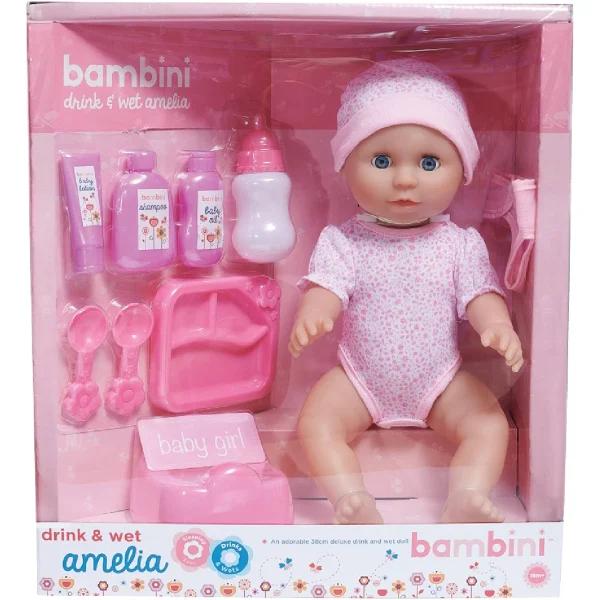 Bambini Drink & Wet Amelia Doll