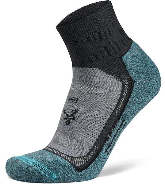 Balega Blister Resist Quarter Socks Grey/Blue / L