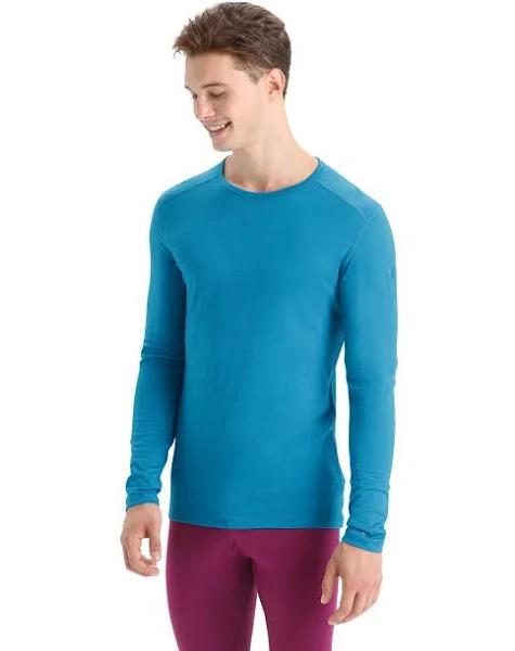 Icebreaker 200 Oasis LS Crewe (Men's) Geo Blue / L