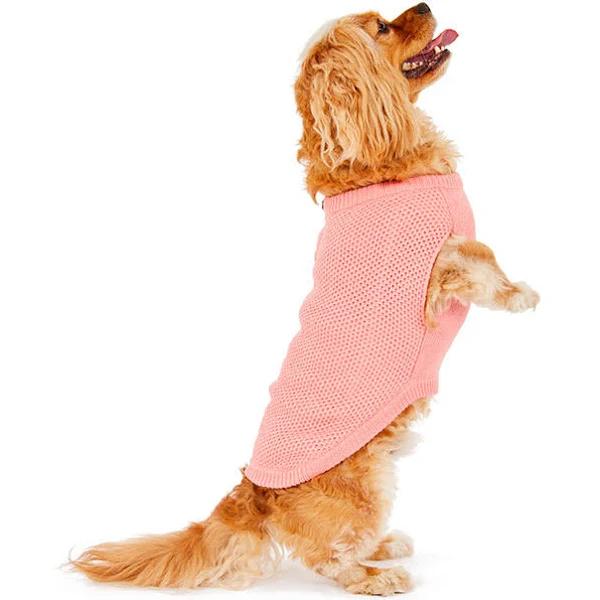 All Day Henley Dog Knit Pink XL