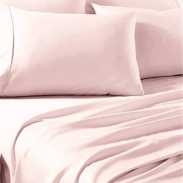 Renee Taylor 1500 Thread Count Premium Cotton Blend Sheet Sets - Blush Queen