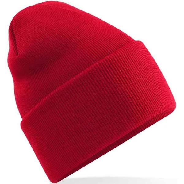 Beechfield Unisex Adult Original Recycled Deep Cuffed Beanie (Classic Red)