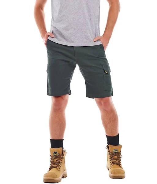 Tradie Men's FlexContrast Cargo Shorts - Green AU Size 38 - AfterPay & zipPay Available