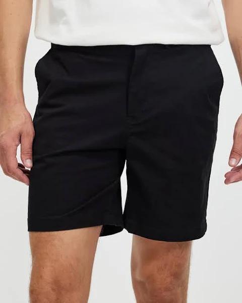 Staple Superior - Men's Black Chino Shorts - Cooper Stretch Chino Shorts - Size 30 at The Iconic