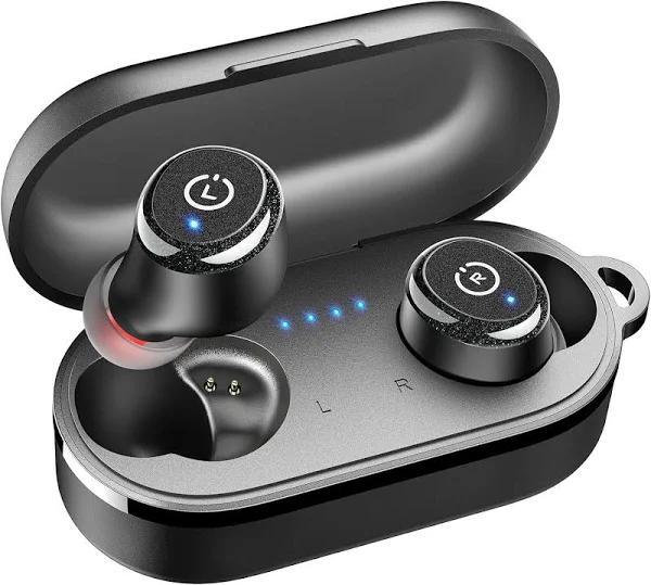 TOZO T10 Wireless Earbuds Bluetooth 5.3 Headphones, 55H Playtime With Wireless Charging Case, App Customize EQ, Ergonomic Design Ipx8 Waterproof